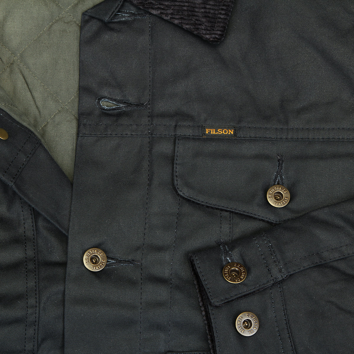 Filson - Insulated Short Cruiser Jacket
Style # F1420299336
Color : Harbor Blue