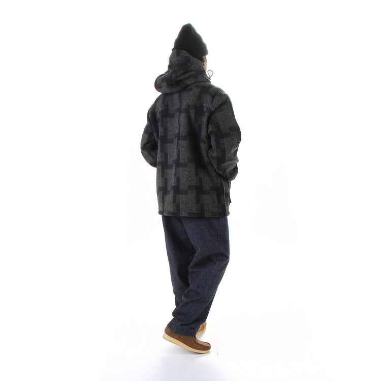 Filson | Mackinaw Wool Anorak Black Square Plaid