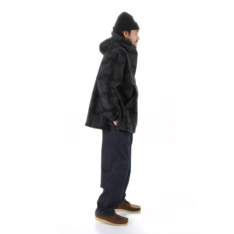 Filson | Mackinaw Wool Anorak Black Square Plaid