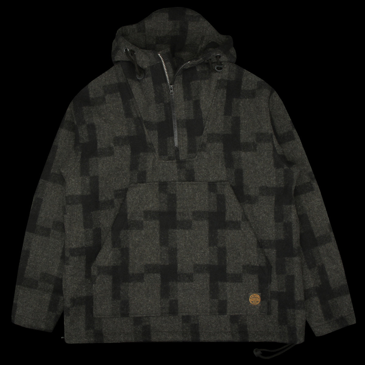 Filson | Mackinaw Wool Anorak Black Square Plaid