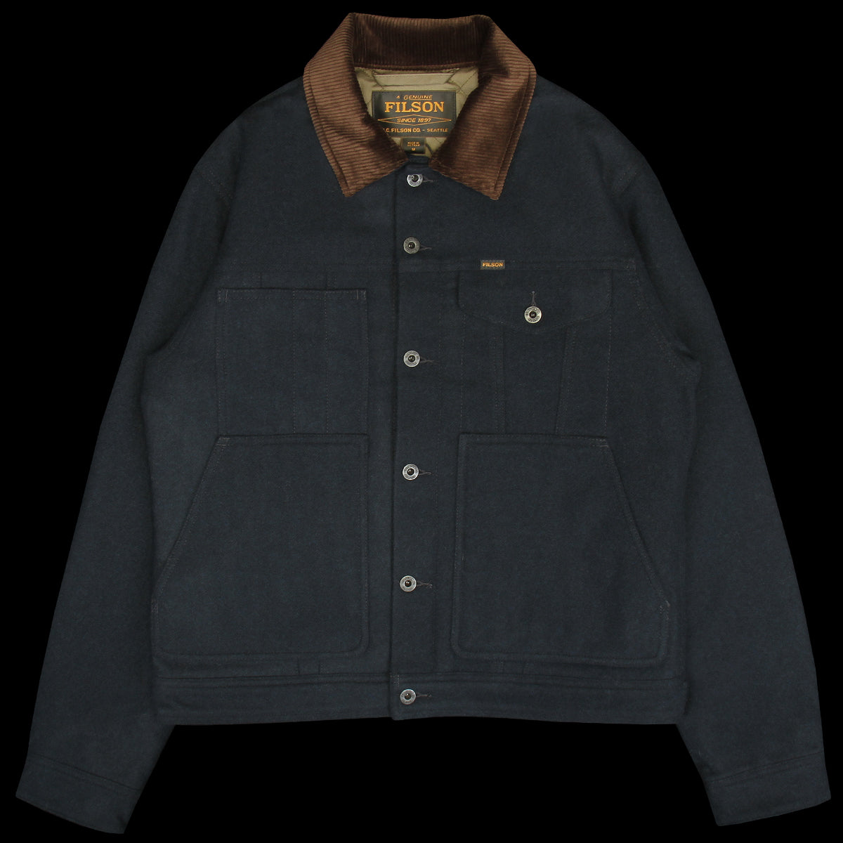 Filson - Spokane Short Cruiser Jacket
Style # F1420299337
Color : Navy