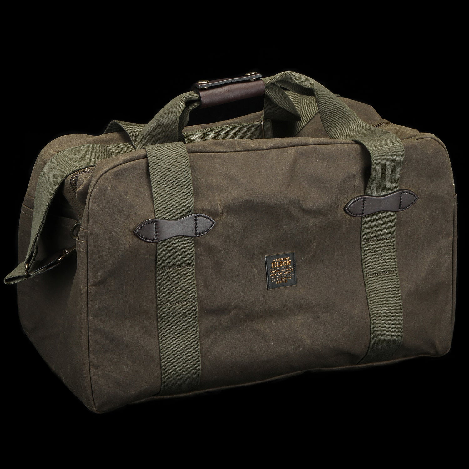 Filson Small Tin Cloth Duffle Bag: Otter Green