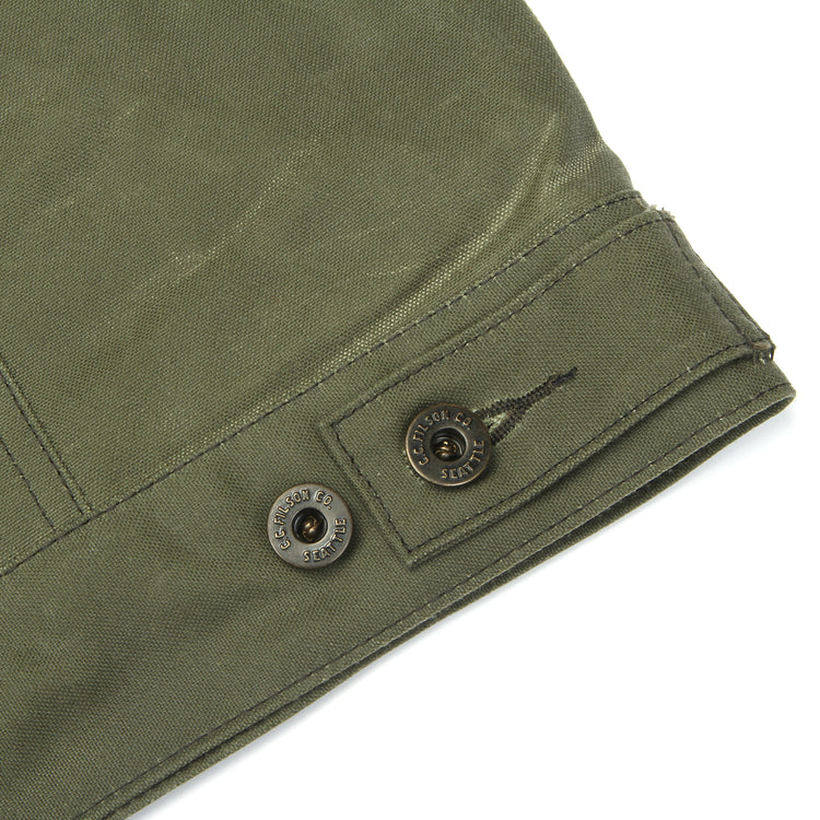 Filson | Tin Cloth Short Lined Cruiser Jacket Military Green