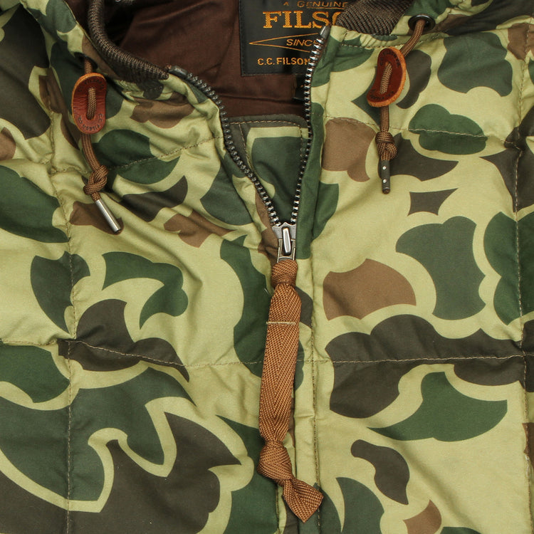 Filson - Waxed Down Jacket
Style # F1420299979
Color : Tundra Shrub Camo