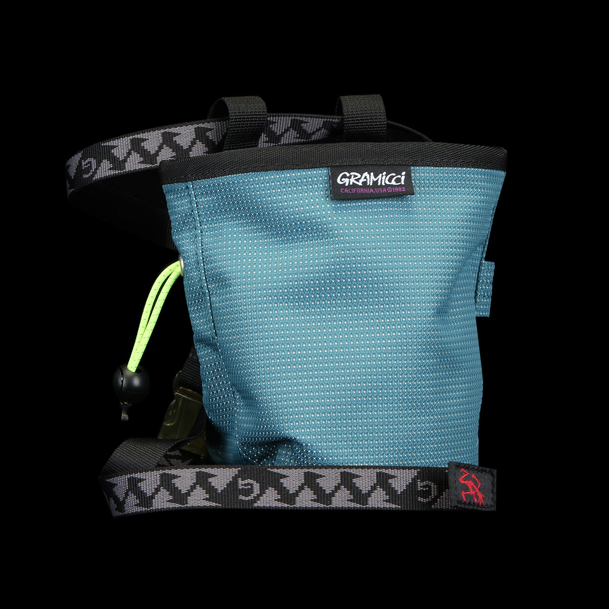 Gramicci - Chalk Bag
Color : Teal / Black