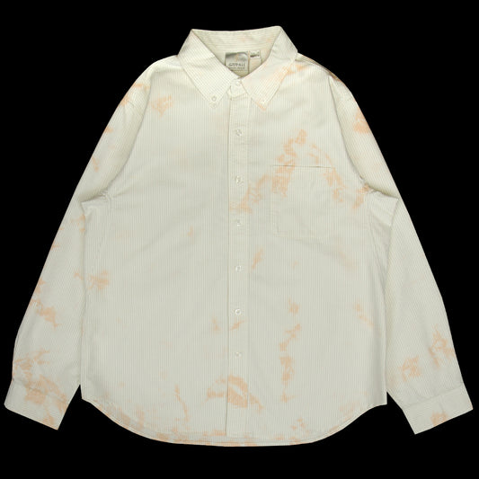 Gramicci - Classic Oxford Bleached Shirt
Style # G6SM-J075
Color : Bleached Stripe