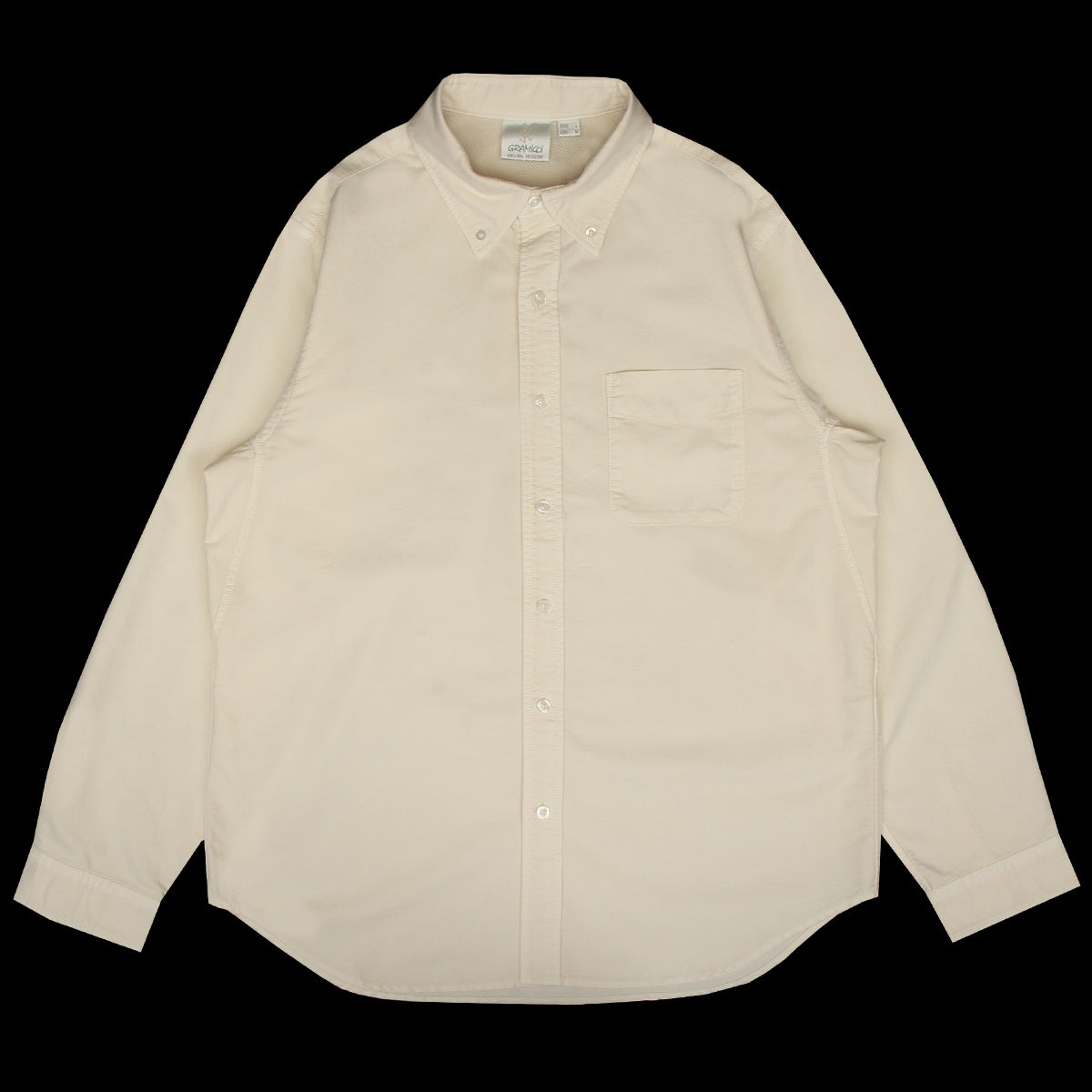Gramicci - Classic Oxford Thermolite Shirt
Style # G6FM-J033
Color : Ivory Pigment