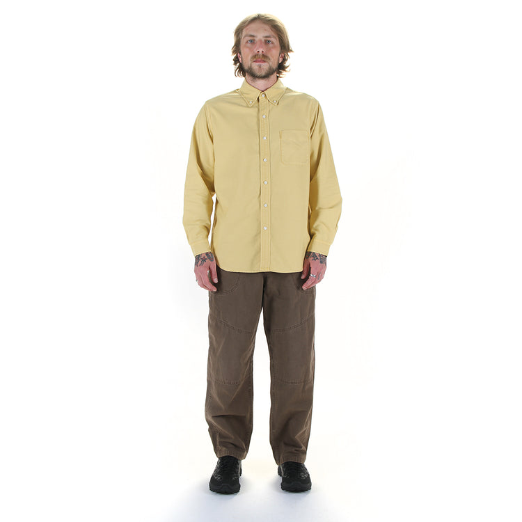 Gramicci - Classic Oxford Thermolite Shirt
Style # G6FM-J033

Gramicci - Hemp Canvas Double Knee Pant
Style # G6FM-P023
Color : Desert Palm Pigment
Color : Citrine Pigment