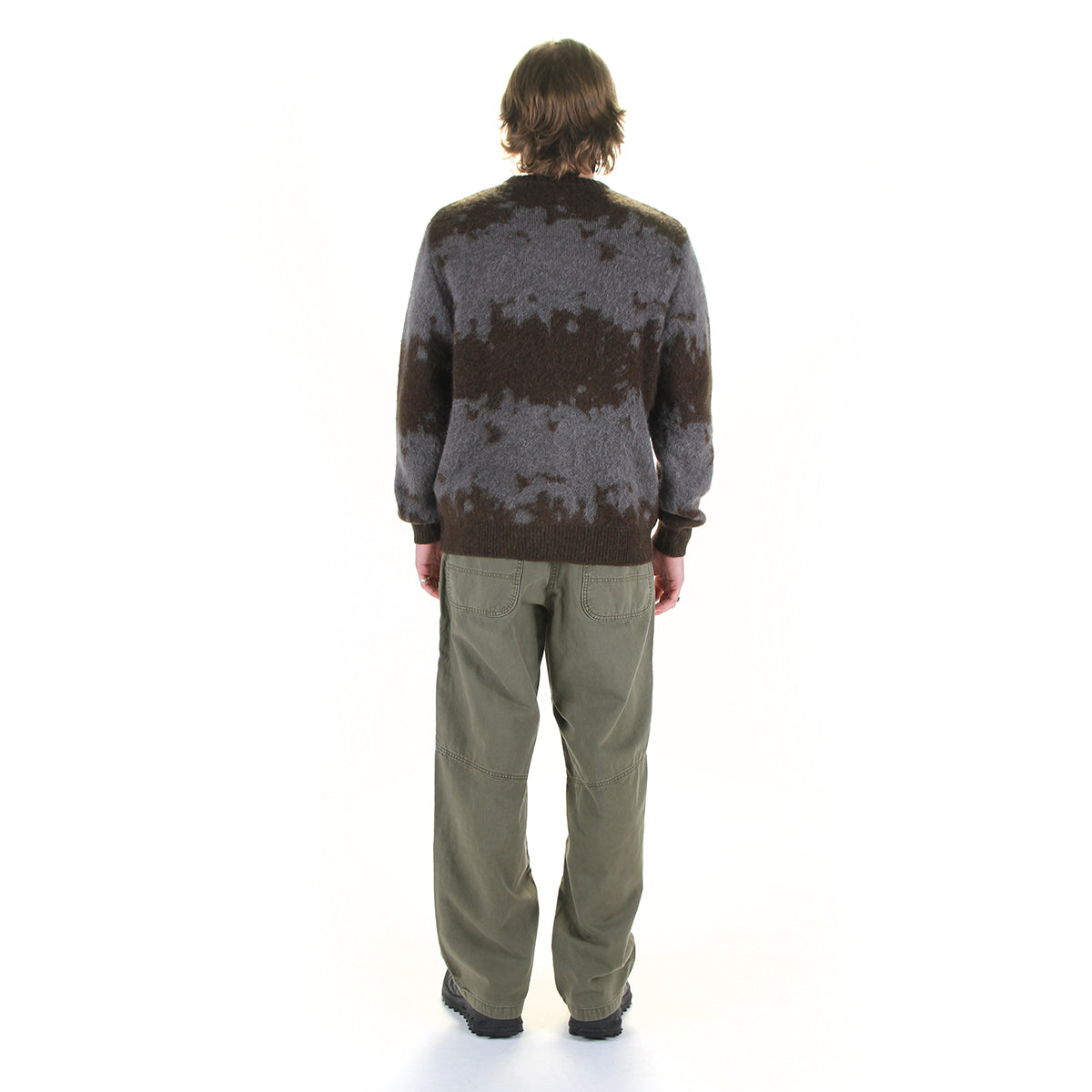 Gramicci - Mohair Splatter Sweater
Style # G6FM-J037
Color : Slate Splatter