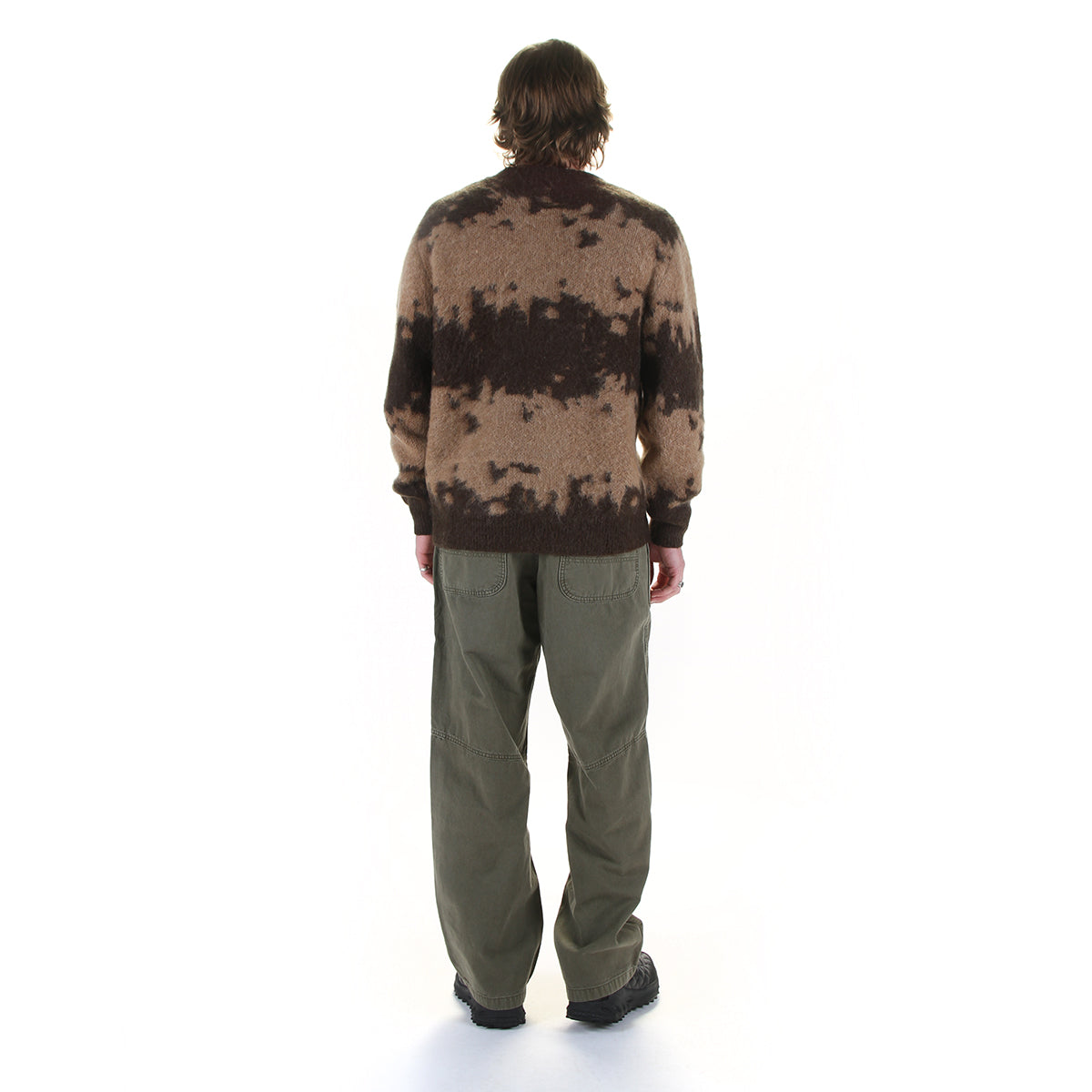 Gramicci - Mohair Splatter Sweater
Style # G6FM-J037
Color : Taupe Splatter

Gramicci - Hemp Canvas Double Knee Pant
Style # G6FM-P023
Color : Burnt Olive Pigment