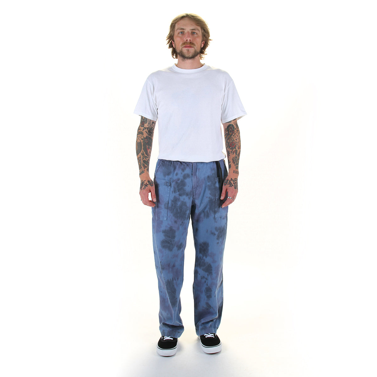 Gramicci - Hemp Relaxed Pant
Style # G6SM-P005
Color : Tie Dye Blue