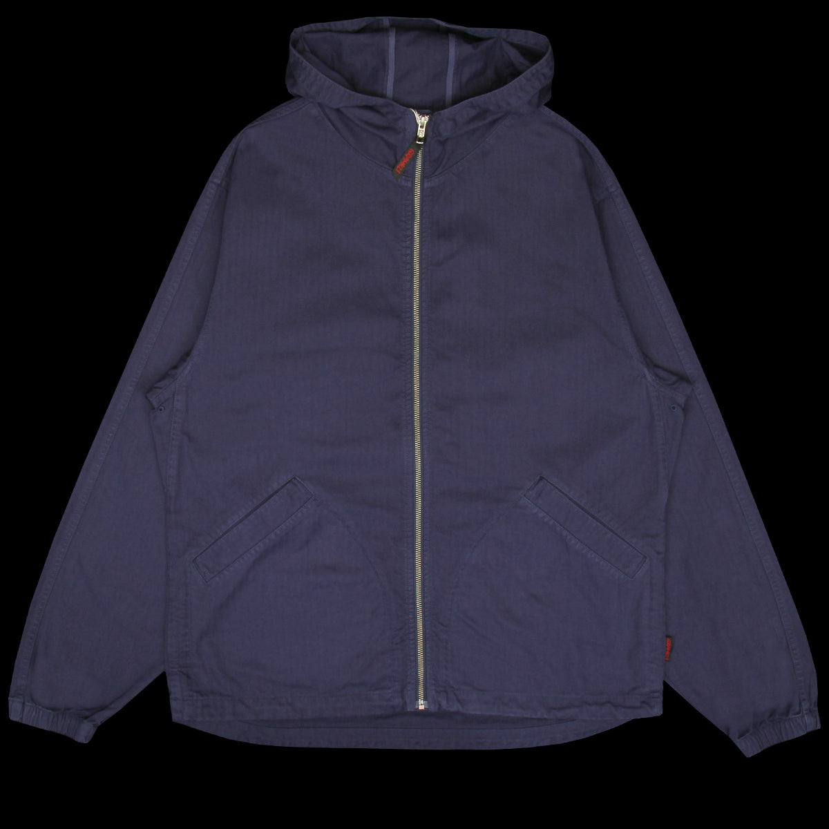 Gramicci - Herringbone Hooded Jacket
Style # G6FM-J027
Color : Navy