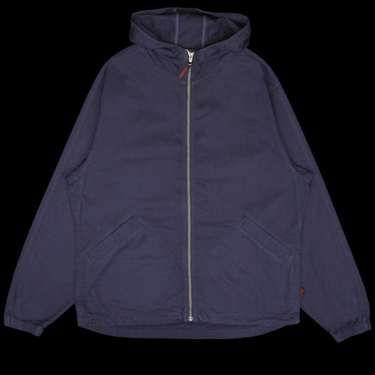 Gramicci - Herringbone Hooded Jacket
Style # G6FM-J027
Color : Navy