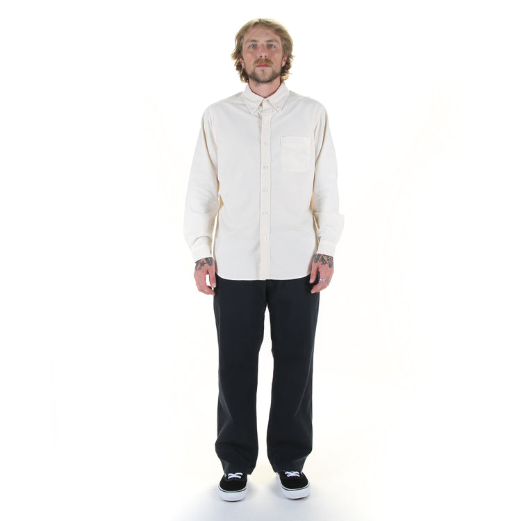 Gramicci - Classic Oxford Thermolite Shirt
Style # G6FM-J033

Gramicci - Gramicci Pant 'Straight Fit'
Style # G116-OGT
Color : Double Navy
Color : Ivory Pigment