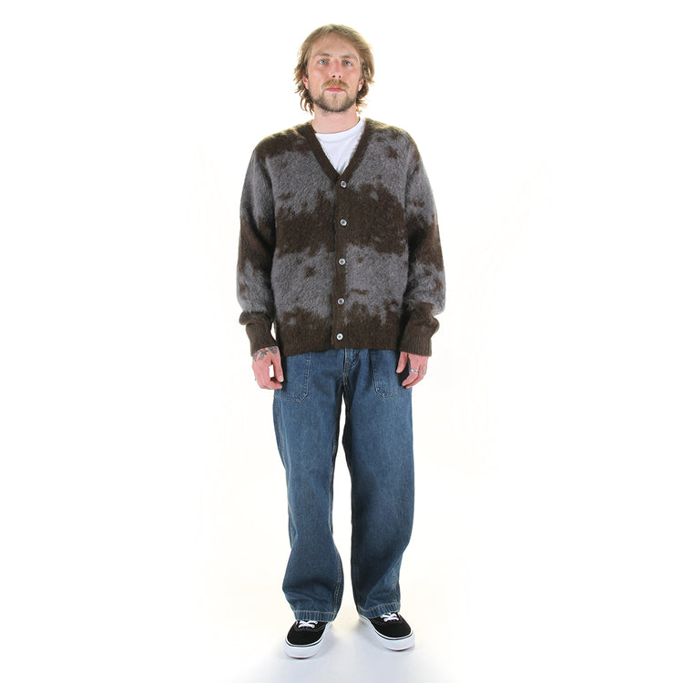 Gramicci - Mohair Splatter Cardigan
Style # G6FM-J038
Color : Slate Splatter