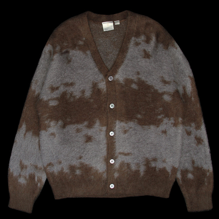 Gramicci - Mohair Splatter Cardigan
Style # G6FM-J038
Color : Slate Splatter