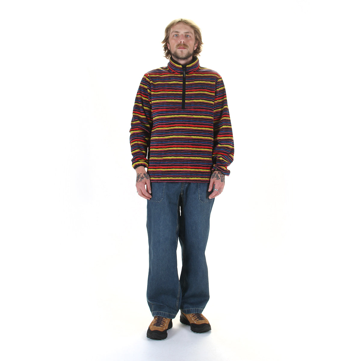Gramicci - Thermal Fleece Pullover
Style # G6FM-J006
Color : Multi Stripe
