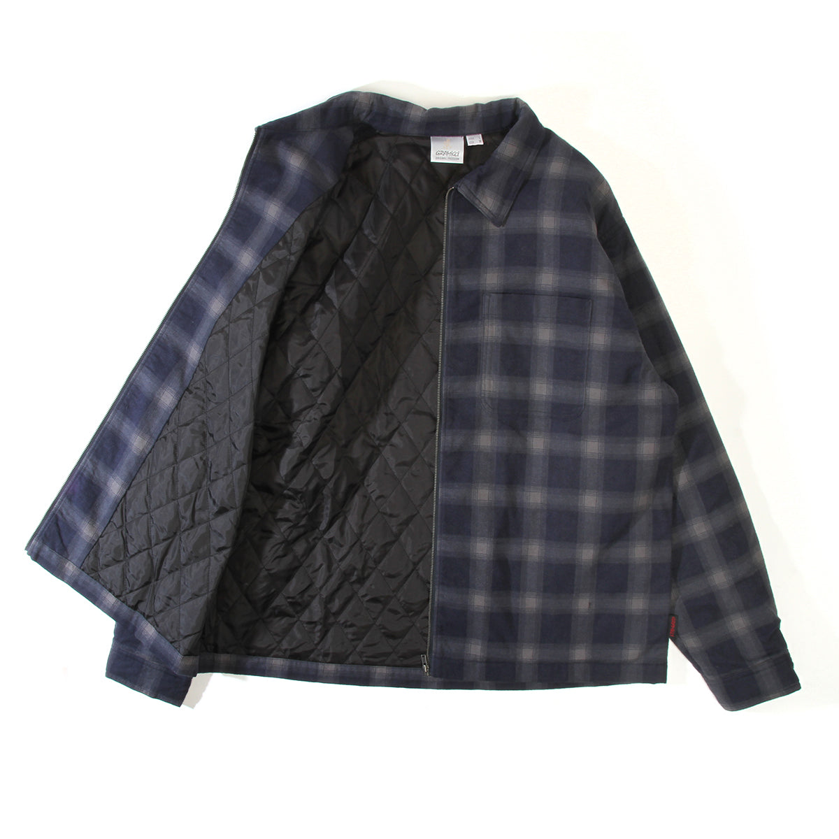 Gramicci - Zip-Up Insulated Flannel Shirt
Style # G6FM-J052
Color : Navy Shadow Plaid