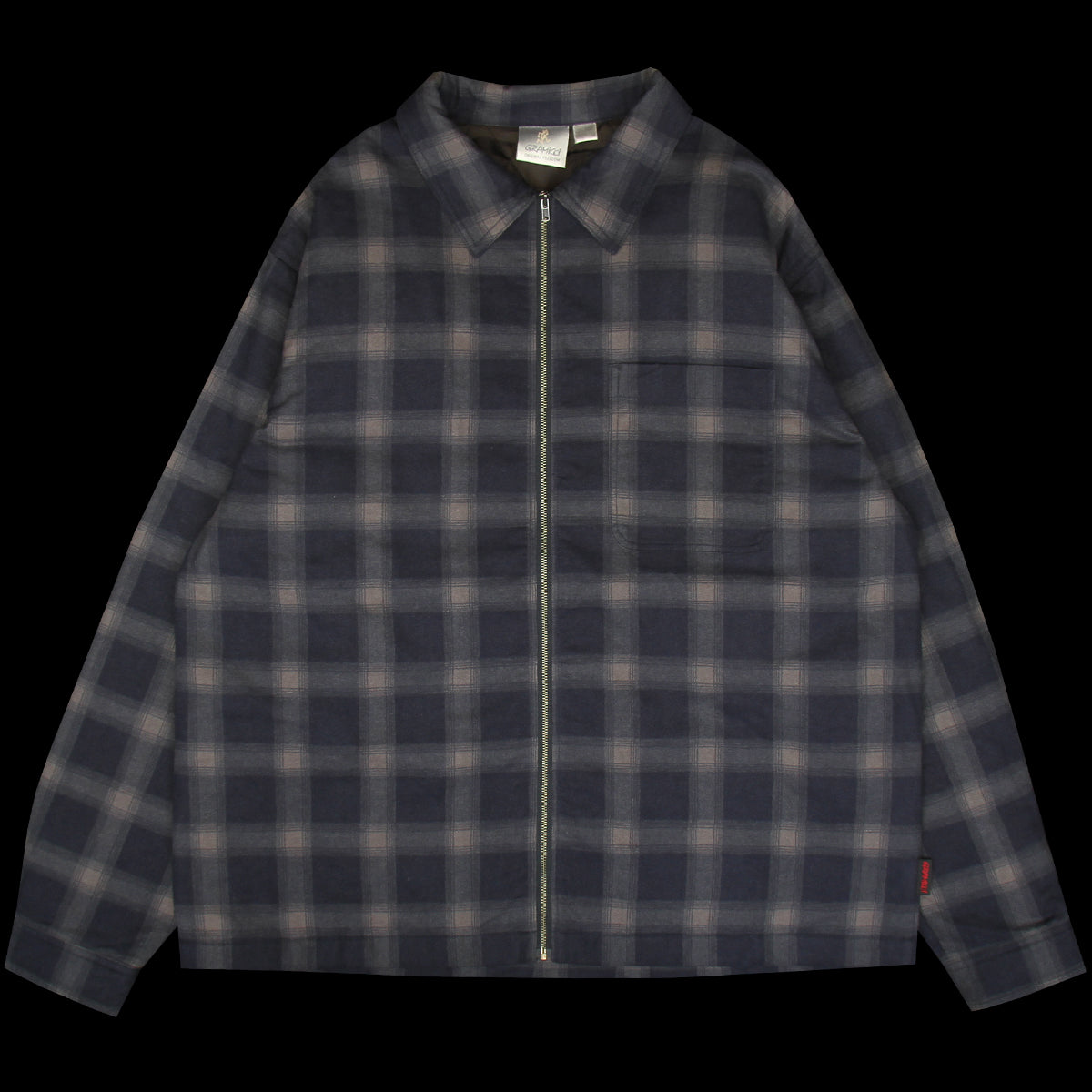 Gramicci - Zip-Up Insulated Flannel Shirt
Style # G6FM-J052
Color : Navy Shadow Plaid