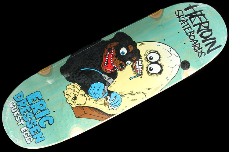 Heroin Eric Dressen - Guest Egg Teal Deck 9.75" 