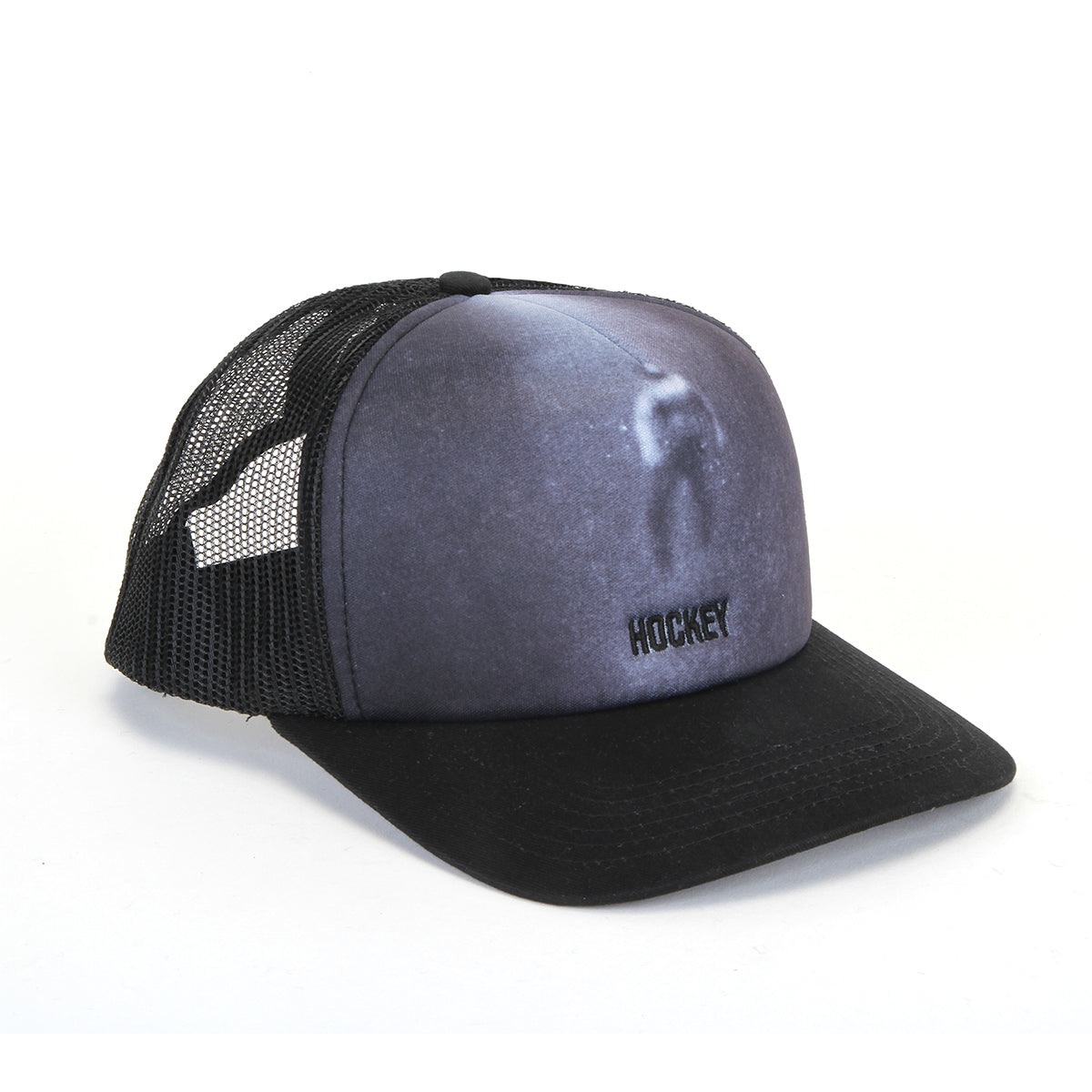 Hockey - Next Level Trucker Hat
Color : Black