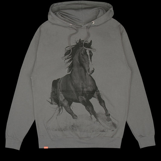 Jacuzzi | Horse Hoodie Color : Charcoal
