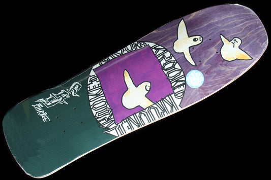 Krooked Barbee Shaped Bird Nest Purple Deck 9.5"