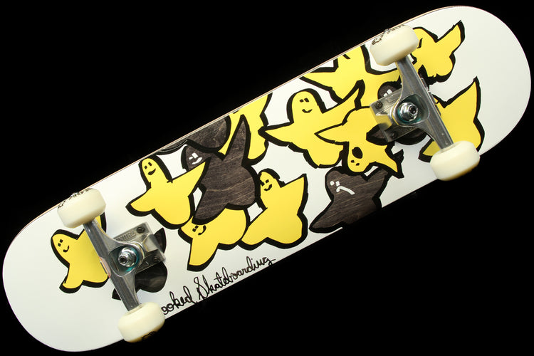 Krooked - Birds Complete Deck
Color : White / Charcoal
Width : 7.75"