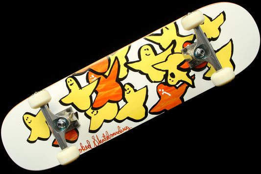 Krooked - Birds Complete Deck
Color : White / Orange
Width : 7.75"