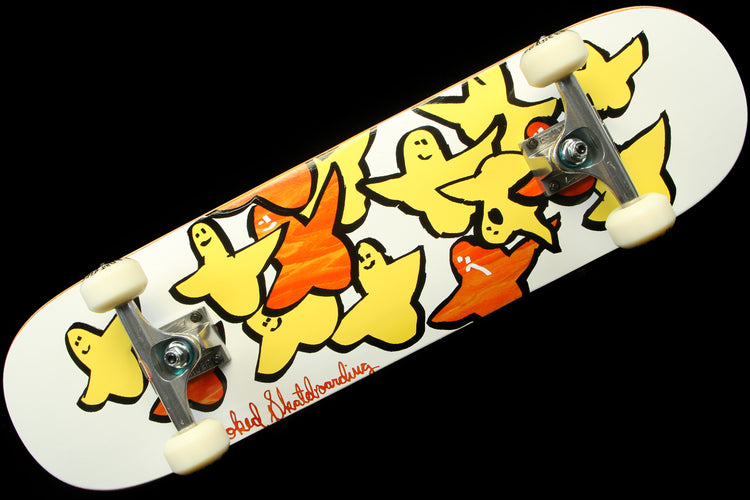 Krooked - Birds Complete Deck
Color : White / Orange
Width : 7.75"