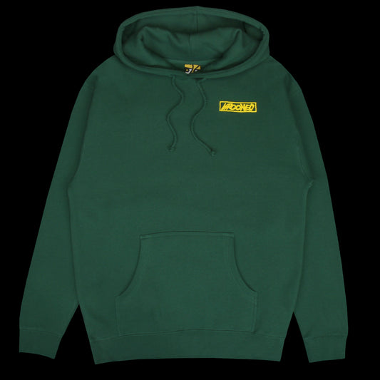 Krooked | Moonsmile Hooded Sweatshirt Dark Green