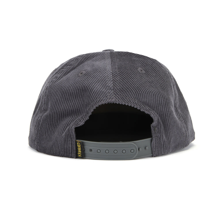 Krooked | Style Snapback Hat Charcoal
