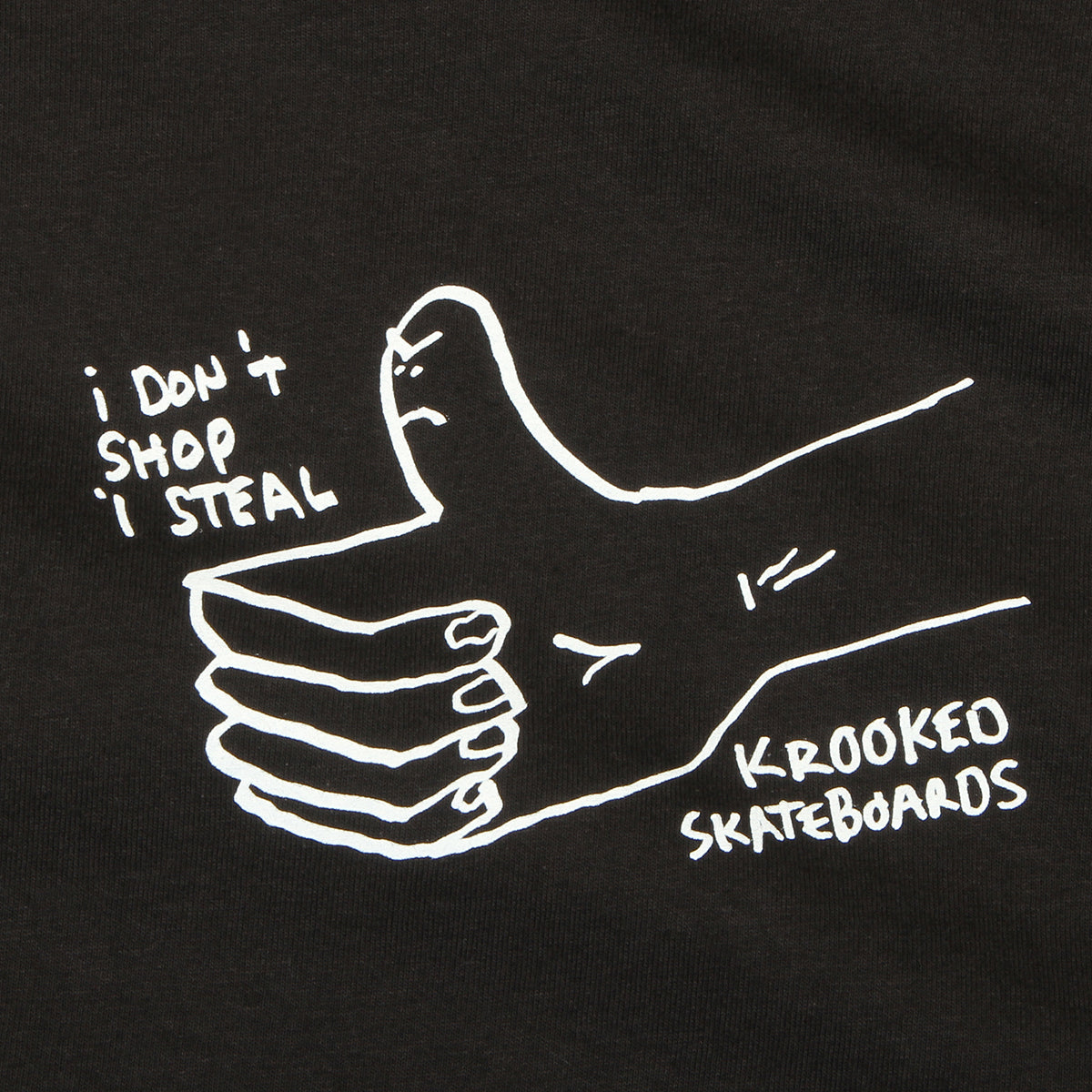 Krooked - Shop Steal T-Shirt
Color : Black / White