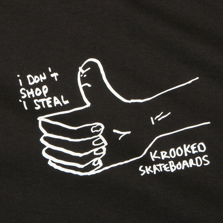 Krooked - Shop Steal T-Shirt
Color : Black / White