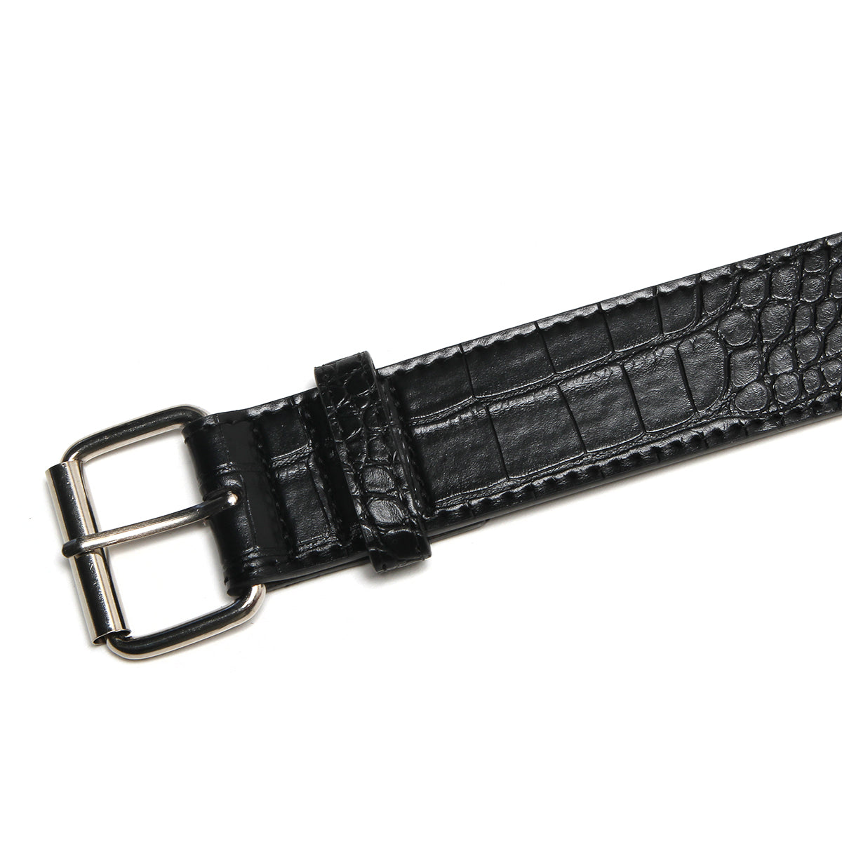 Loosey - Croc Skin Belt
Color : Black
