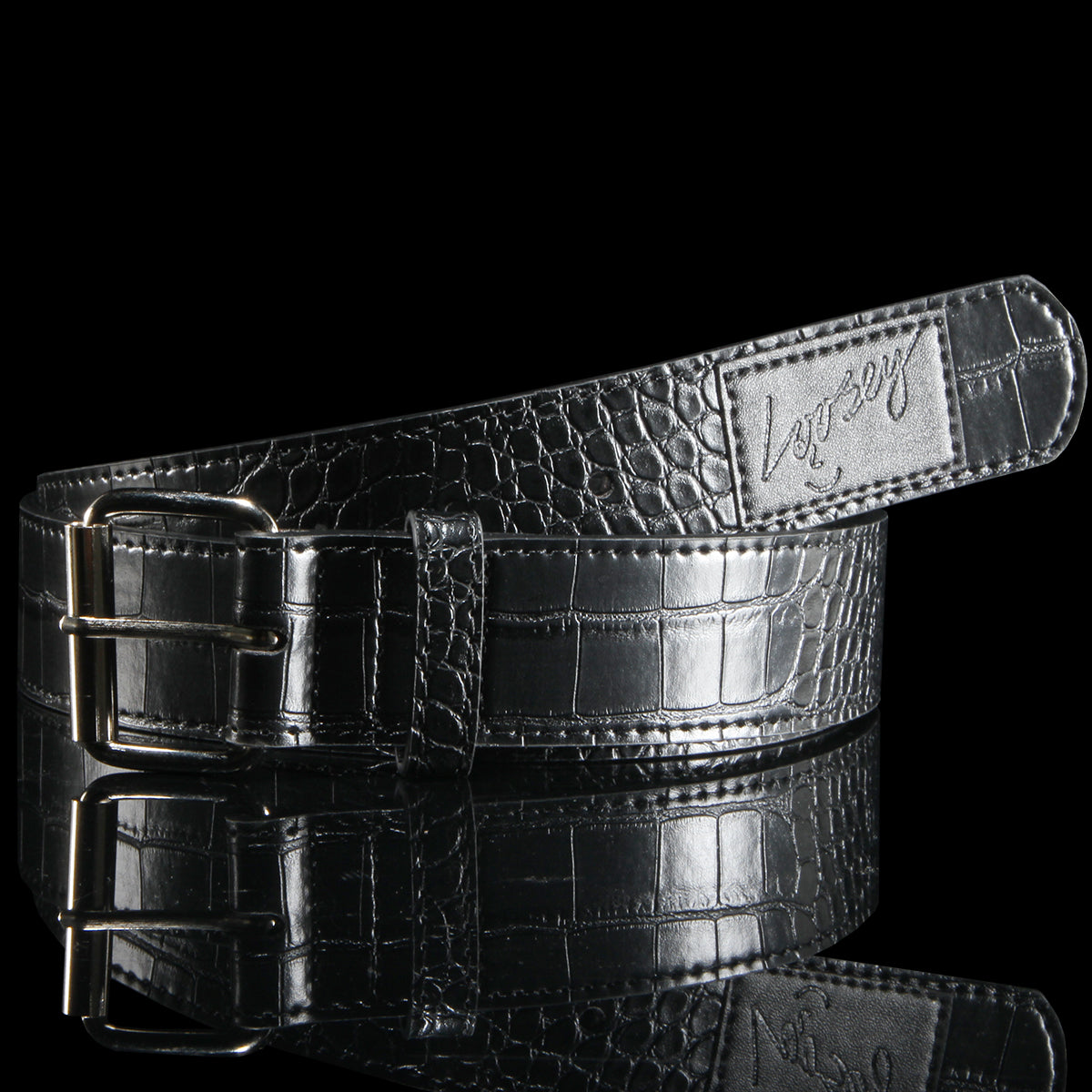 Loosey - Croc Skin Belt
Color : Black