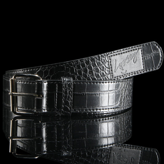Loosey - Croc Skin Belt
Color : Black