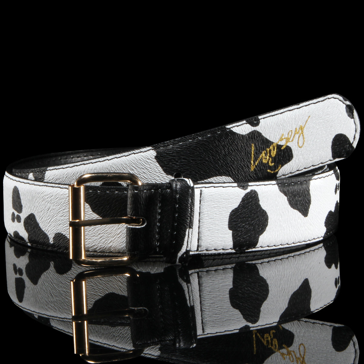 Loosey - Moosy Belt
Color : Cow Print