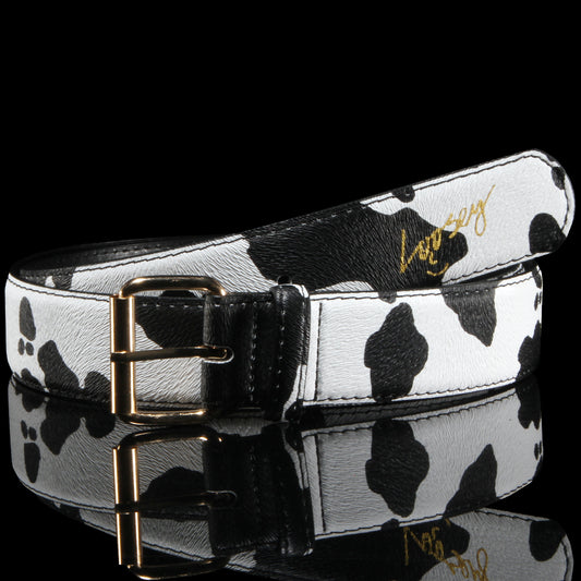 Loosey - Moosy Belt
Color : Cow Print