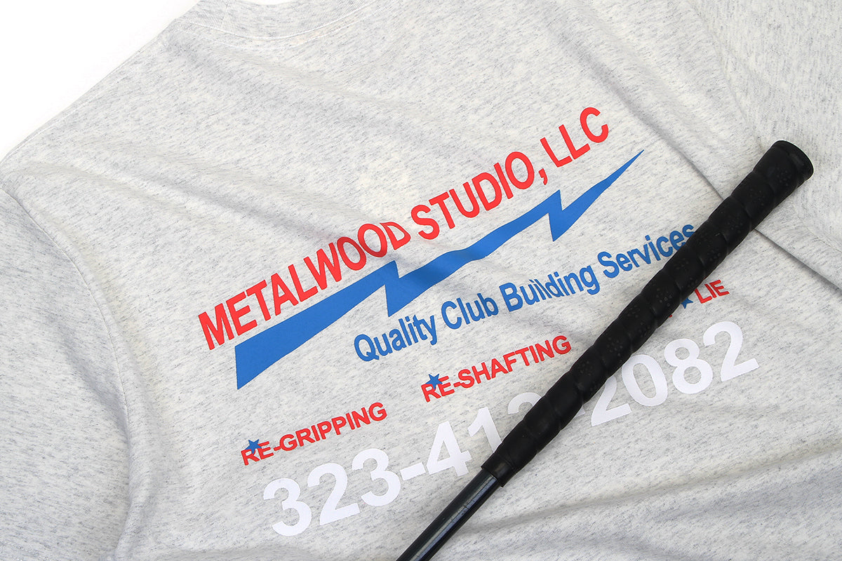 Metalwood - Club Building T-Shirt
Color : Heather Grey