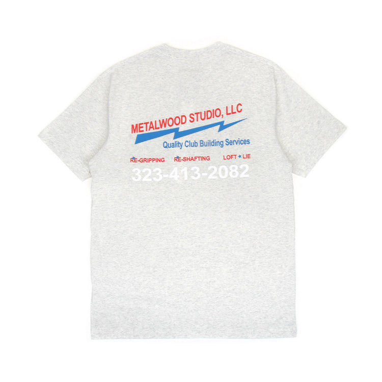 Metalwood - Club Building T-Shirt
Color : Heather Grey