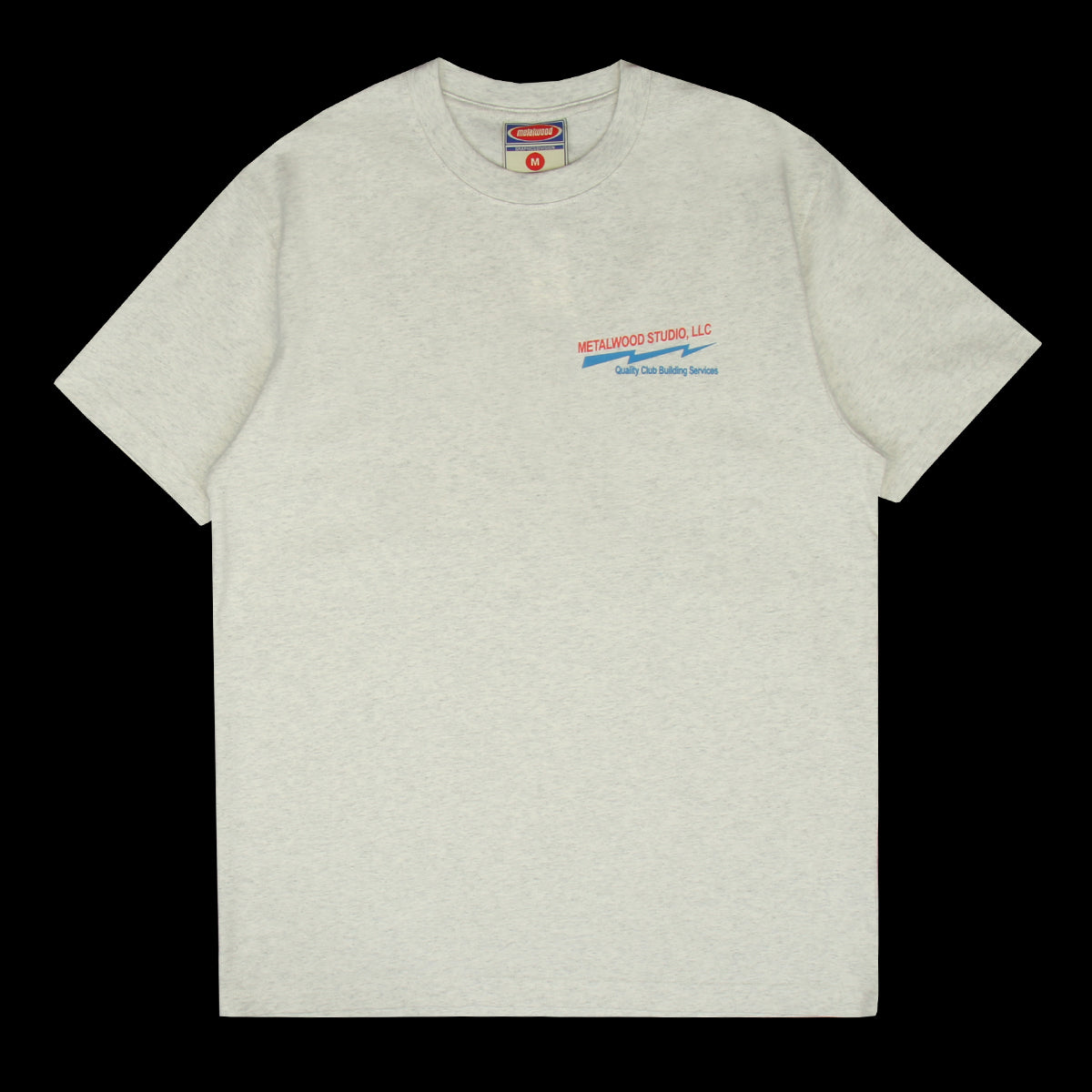 Metalwood - Club Building T-Shirt
Color : Heather Grey