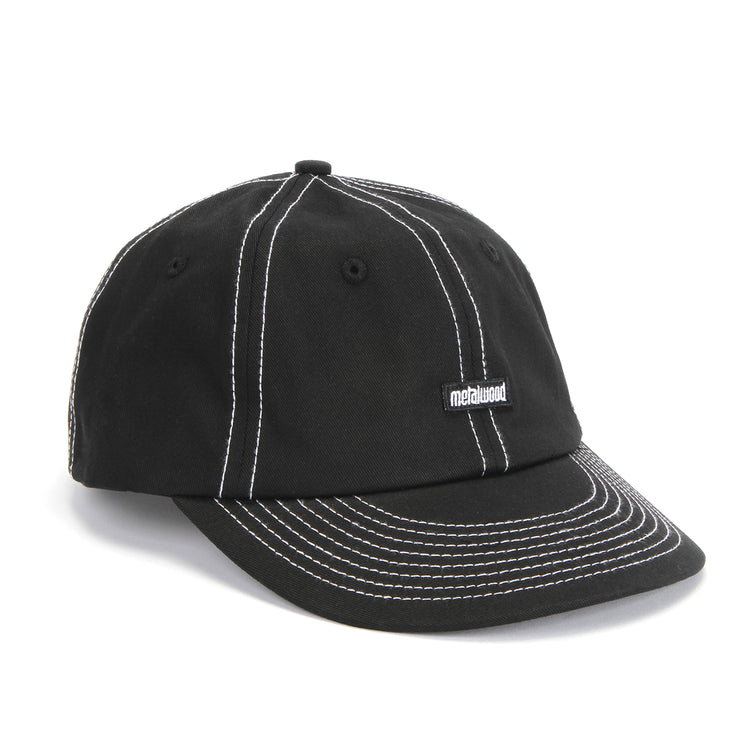 Metalwood | Mini Metal Logo 6-Panel Hat Black