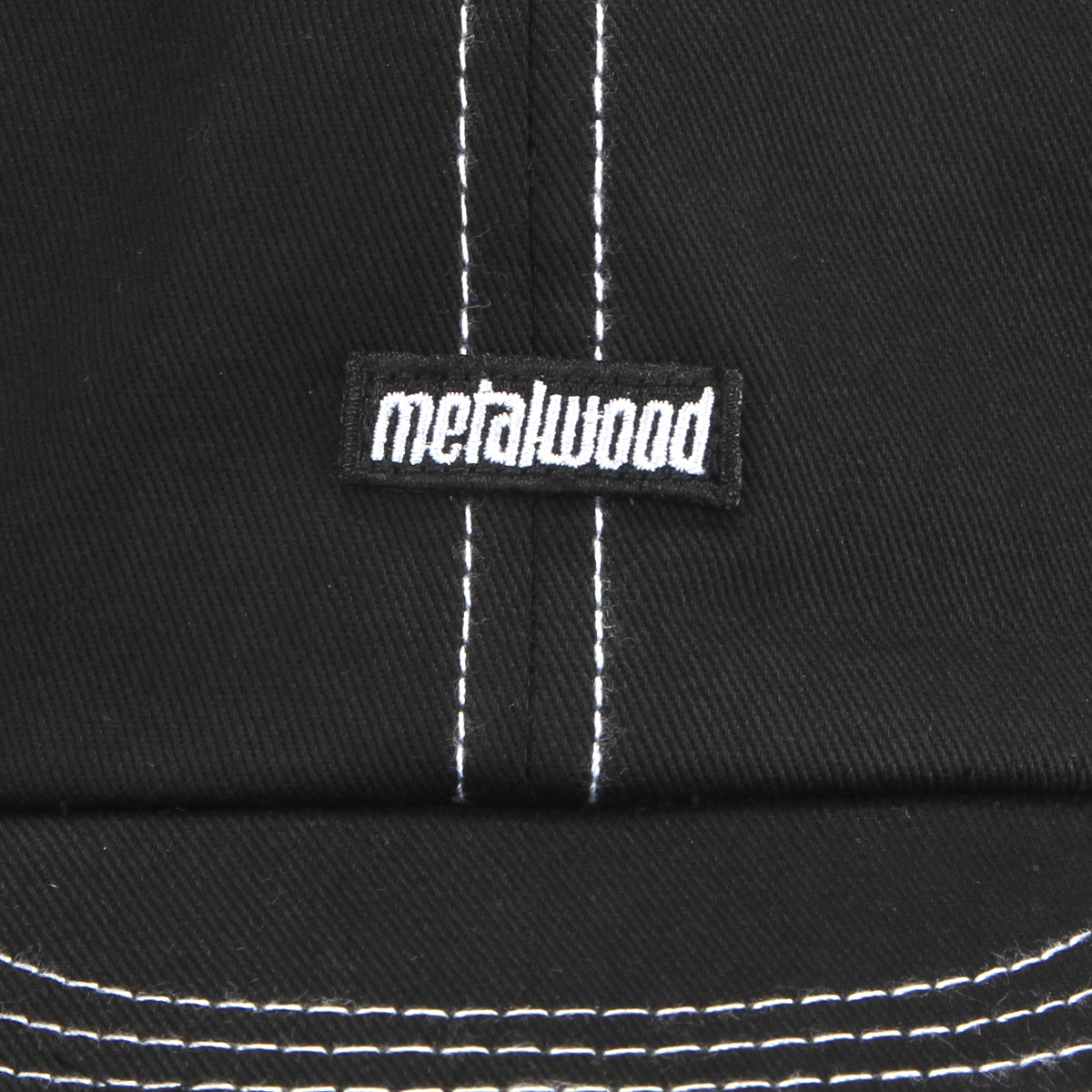 Metalwood | Mini Metal Logo 6-Panel Hat Black
