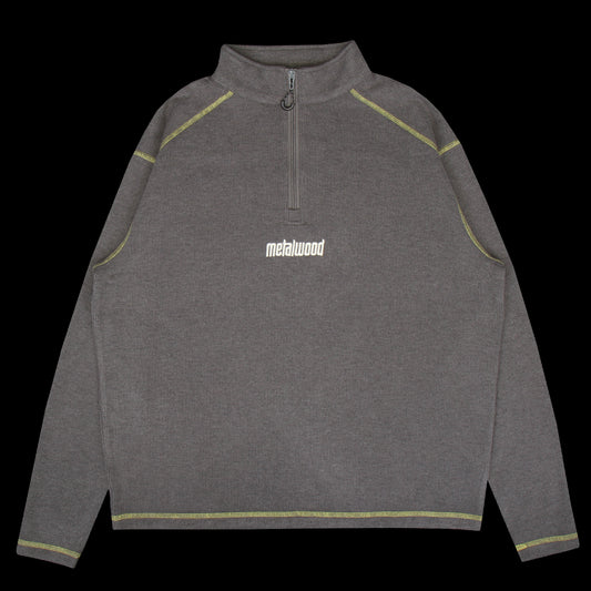 Metalwood - Contrast Stitch Pullover
Color : Charcoal