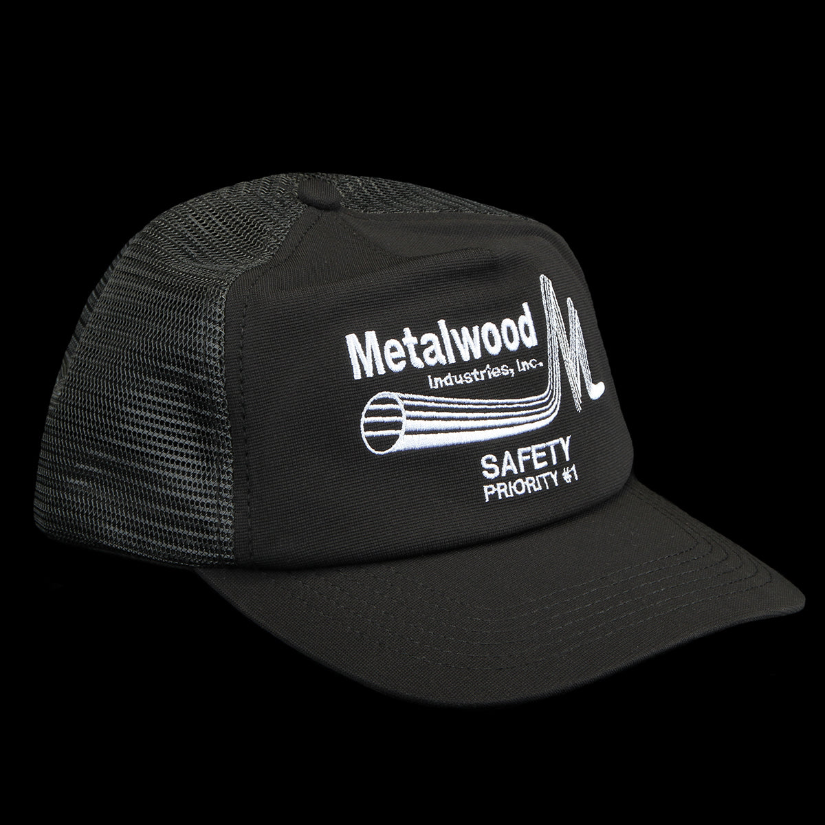 Metalwood - Safety Trucker Hat
Color : Black