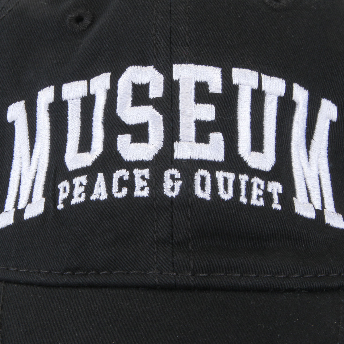 Museum Of Peace &  Quiet - UMPQ Dad Hat
Color : Black
