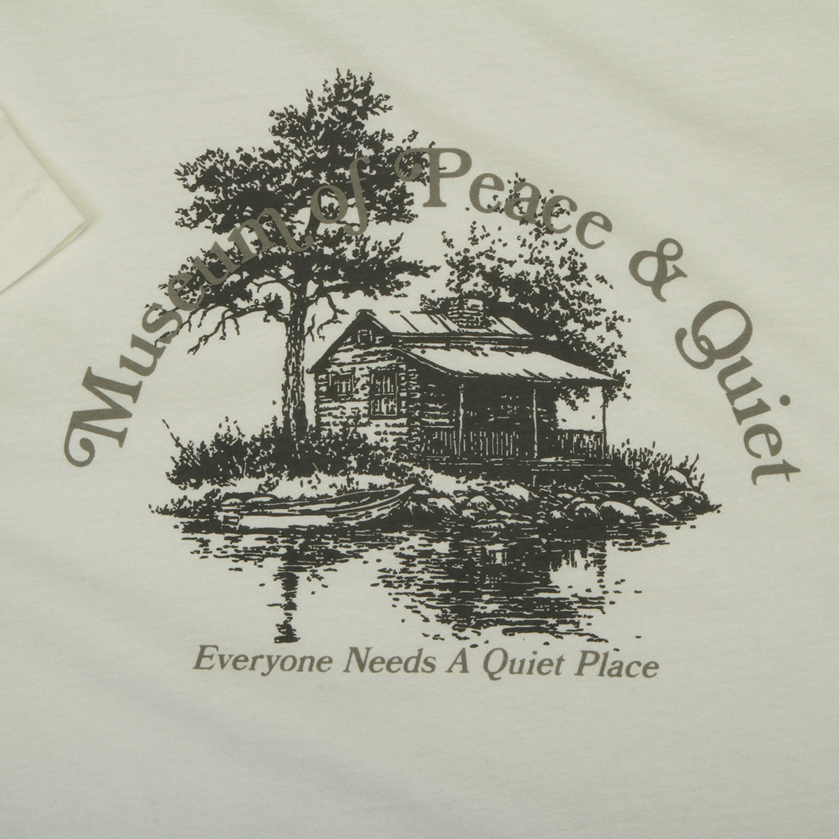 Museum Of Peace & Quiet - Quiet Place T-Shirt
Color : White