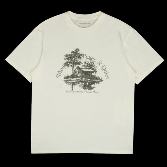 Museum Of Peace & Quiet - Quiet Place T-Shirt
Color : White