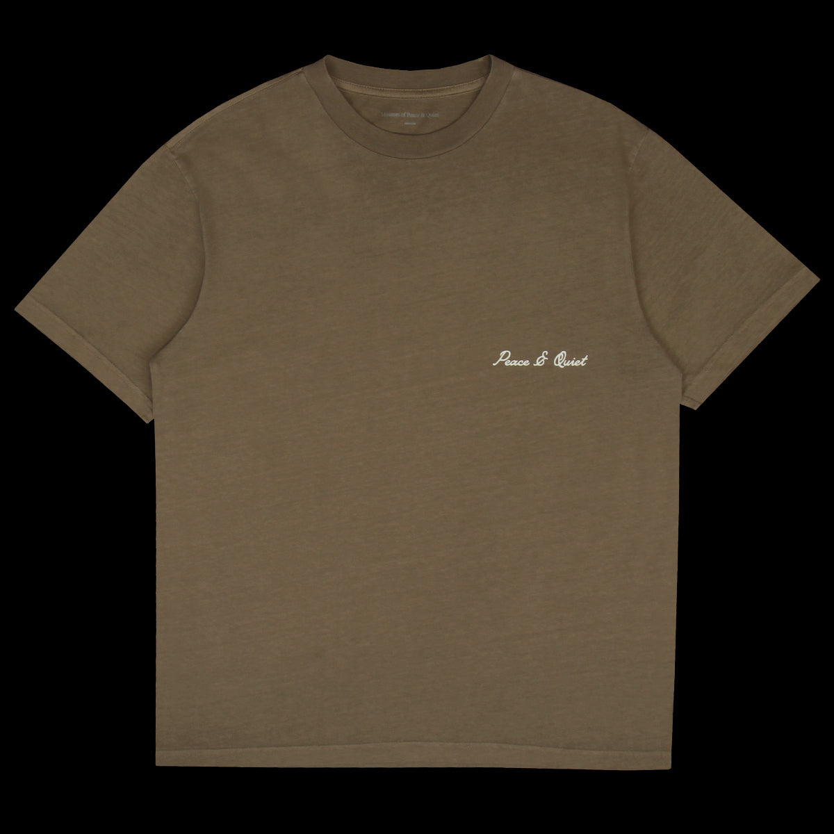 Museum Of Peace & Quiet - Signature T-Shirt
Color : Sepia
